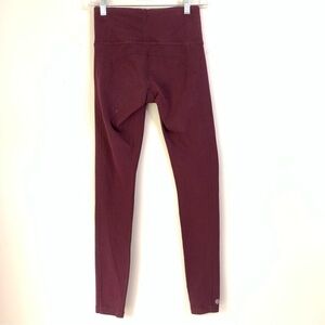 Athleta red maroons Cotton Leggings size XS